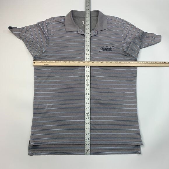 Fairway & Greene F&G Tech Shirt Mens M Medium Gray Short Sleeve Performance Polo - Picture 5 of 9